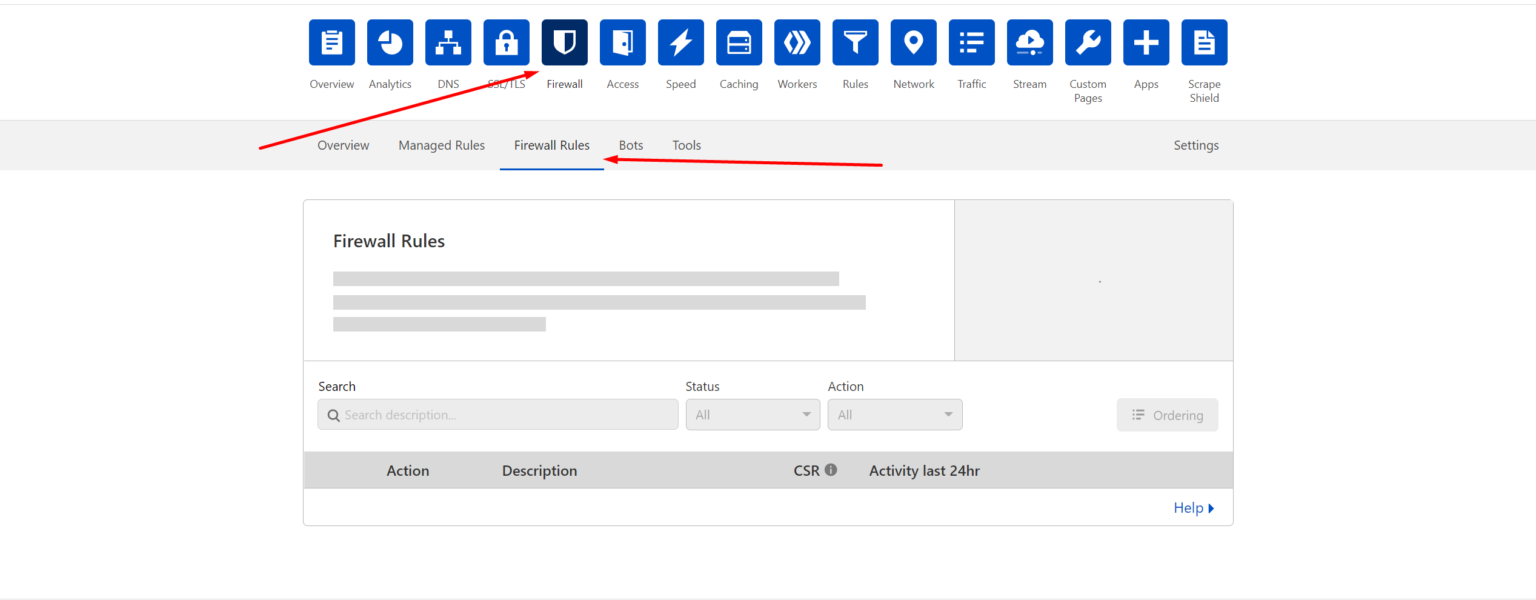 Cloudflare firewall rules настройка