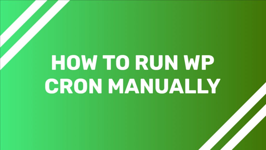 How To Run WP Cron Manually CloudPages