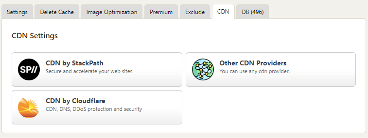 cdn settings