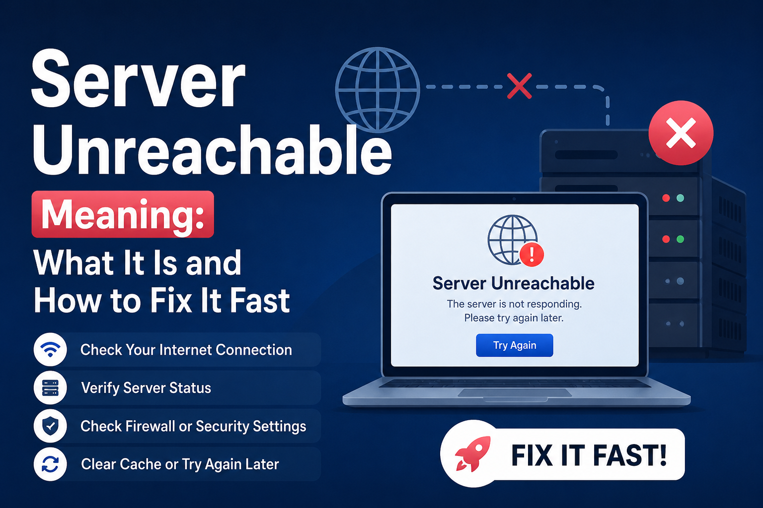 Server Unreachable Meaning: What It Is and How to Fix It Fast